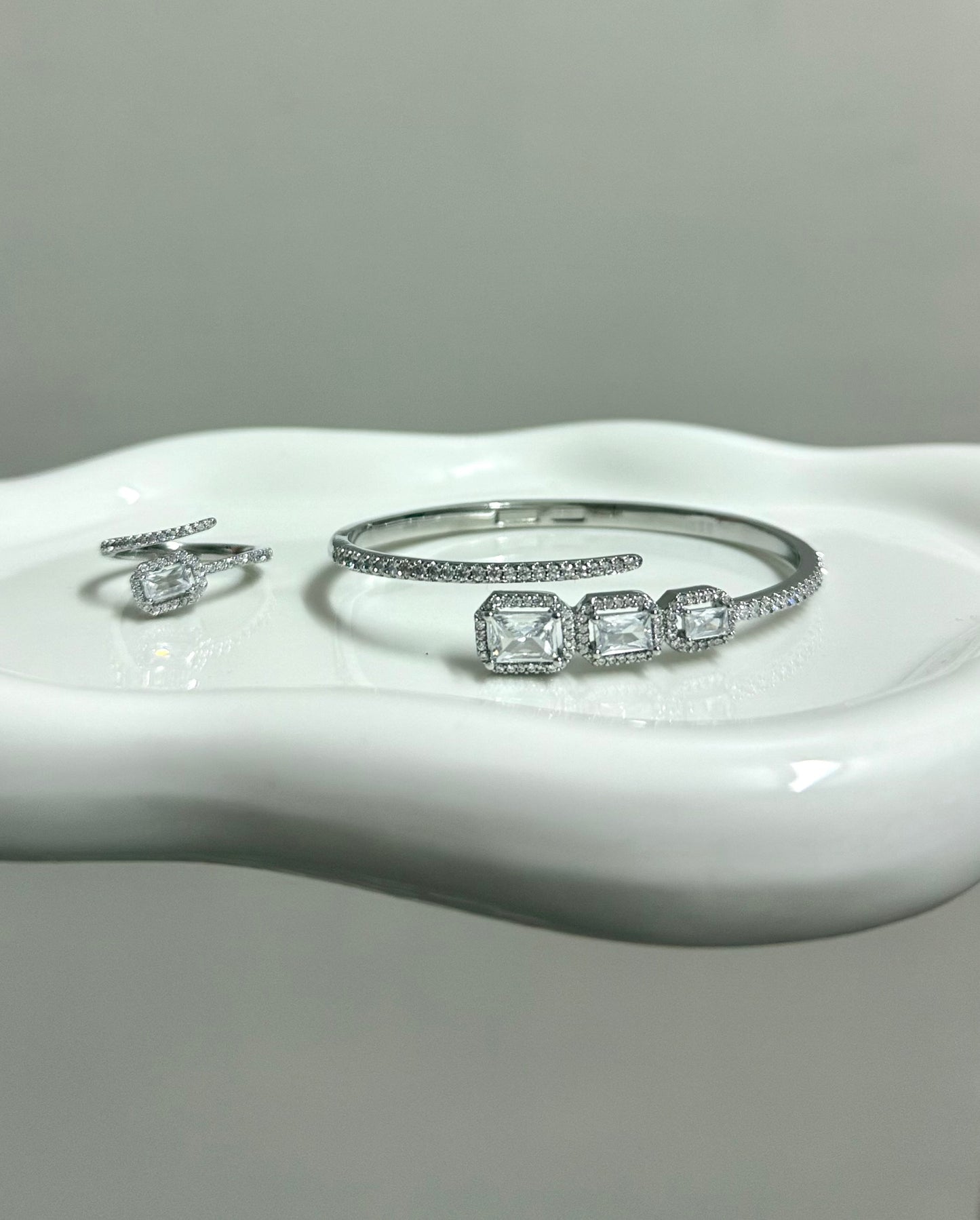Bangle Bracelet & Ring Set
