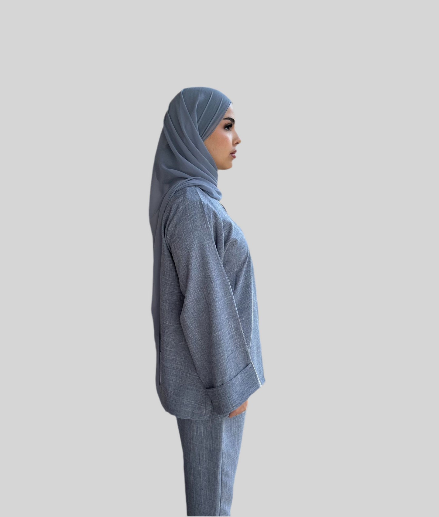 Linen Co-ord Set Egyptian Blue