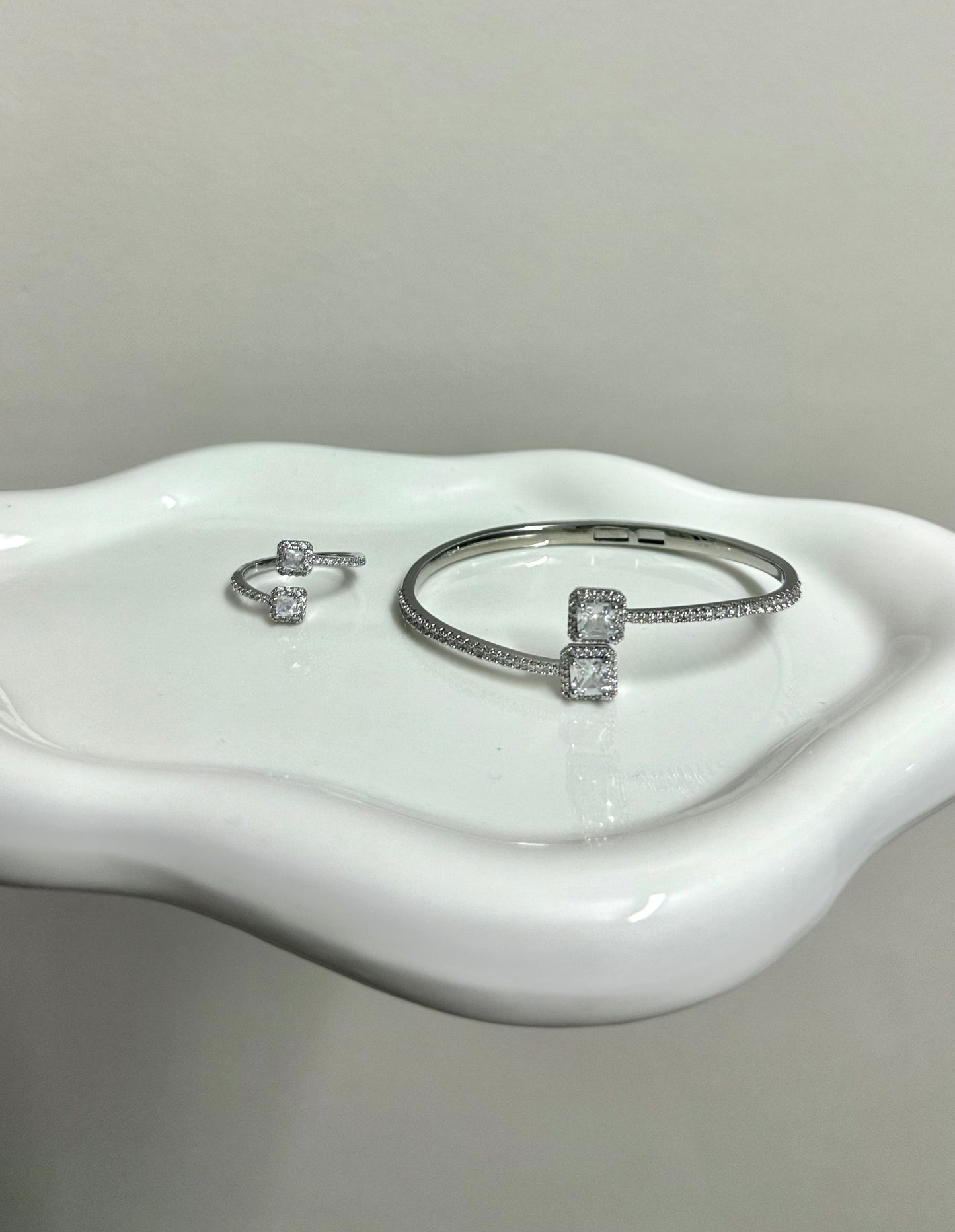 Bangle Bracelet & Ring Set