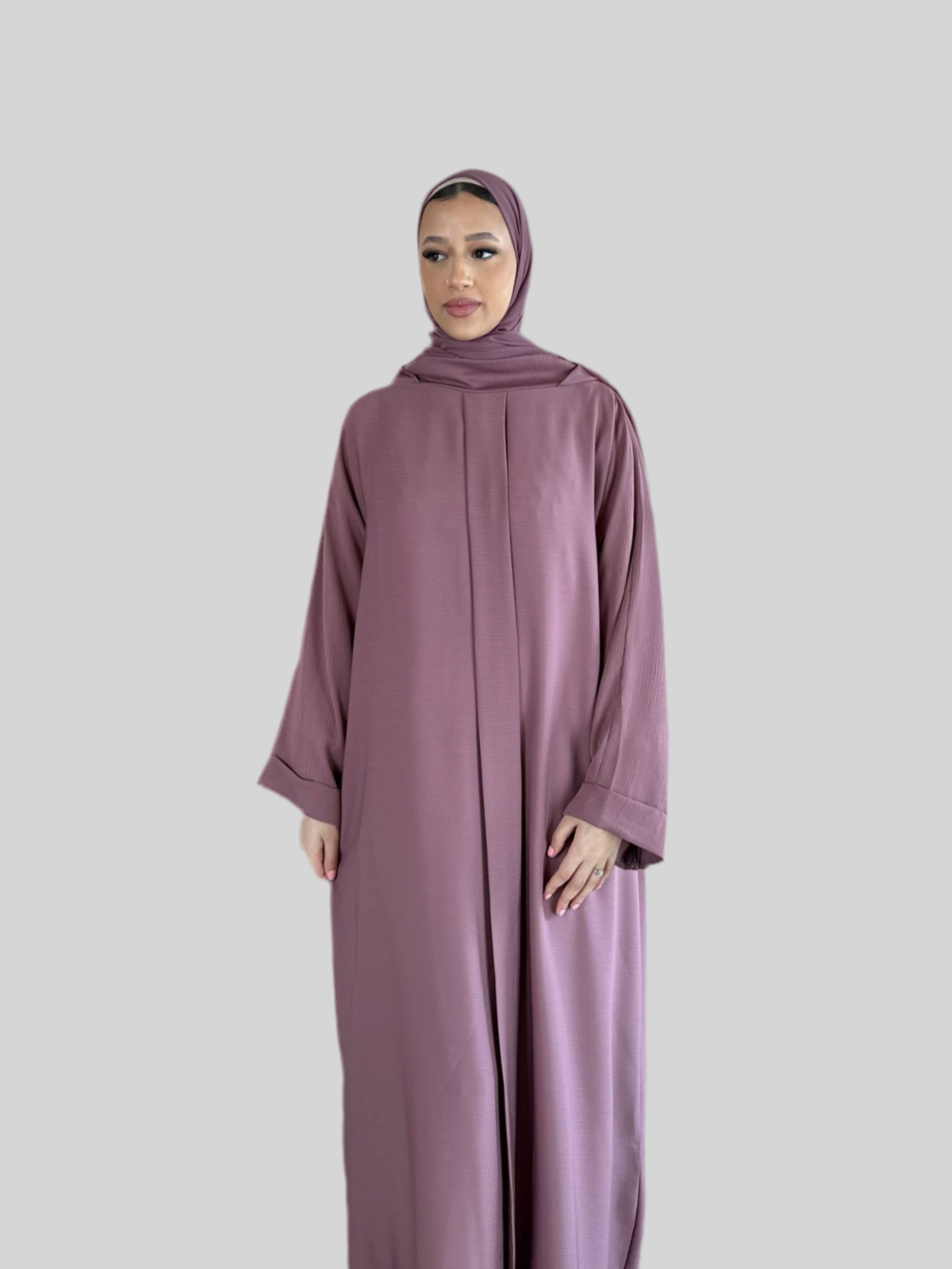 Closed Summer Abaya Rose