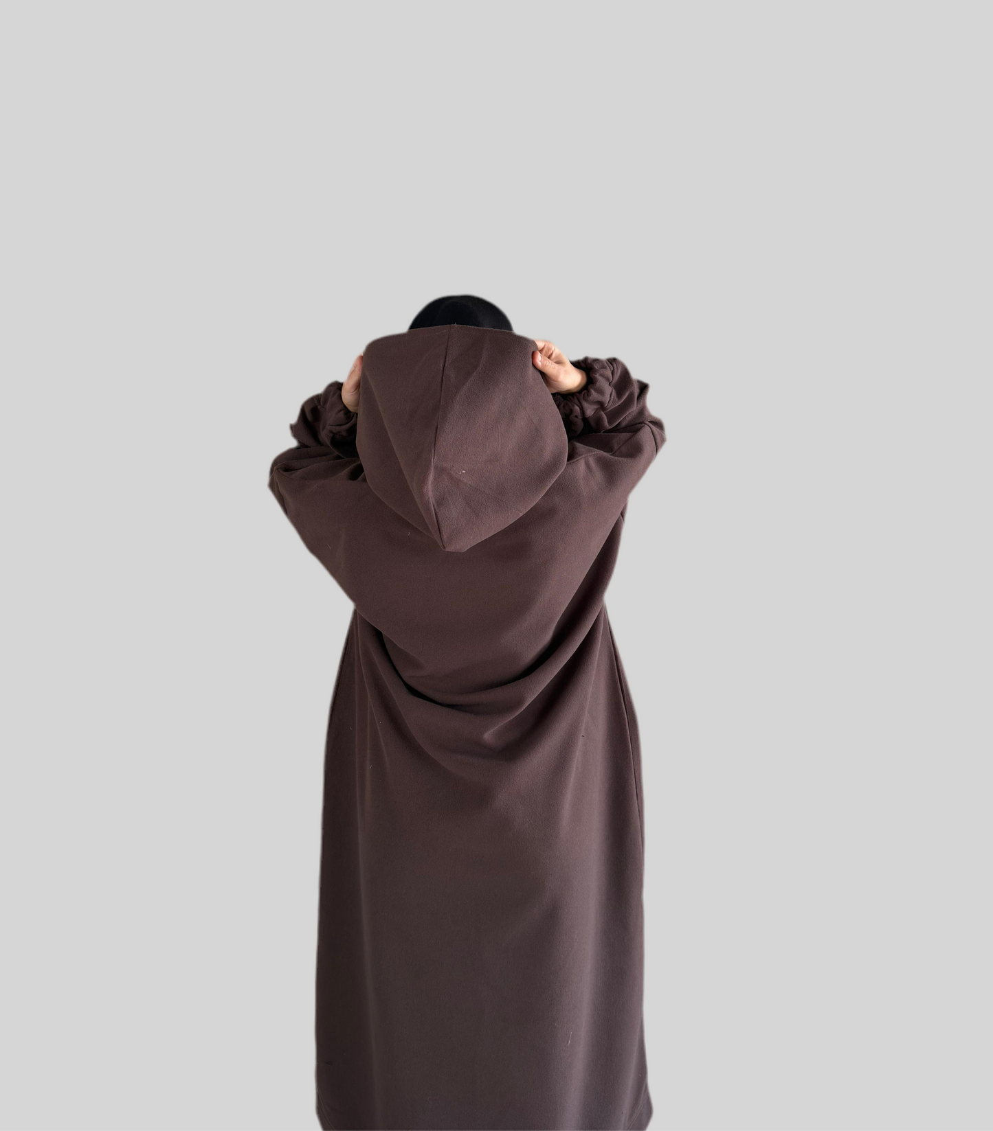 Winter Hooded Coat - Chestnut Brown