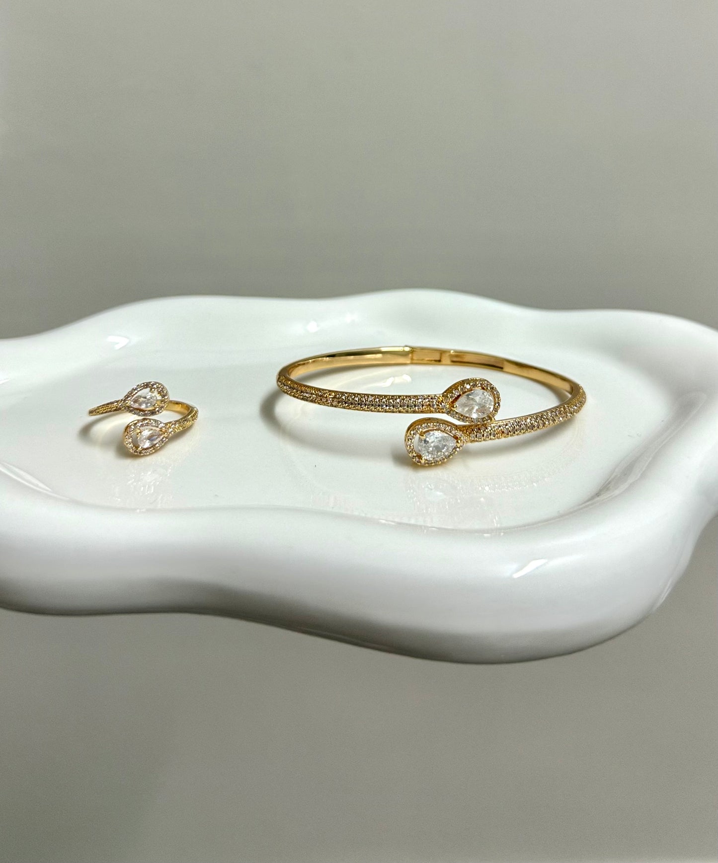 Bangle Bracelet & Ring Set
