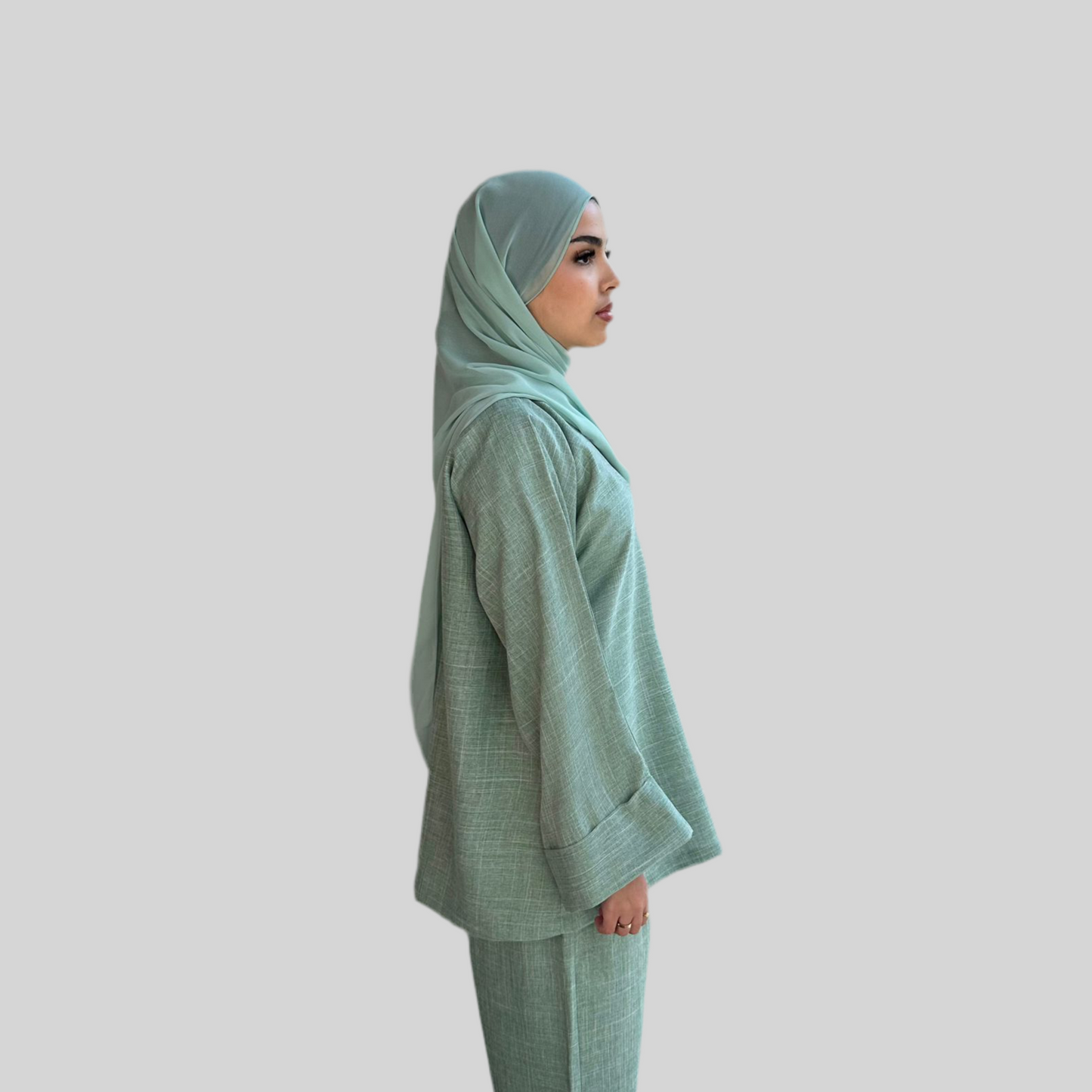 Linen Co-ord Set Pistachio