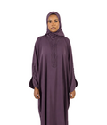 PRE-ORDER Moroccan Embroidered Abaya Mulberry