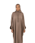 PRE-ORDER Moroccan Embroidered Abaya Earthy Mauve