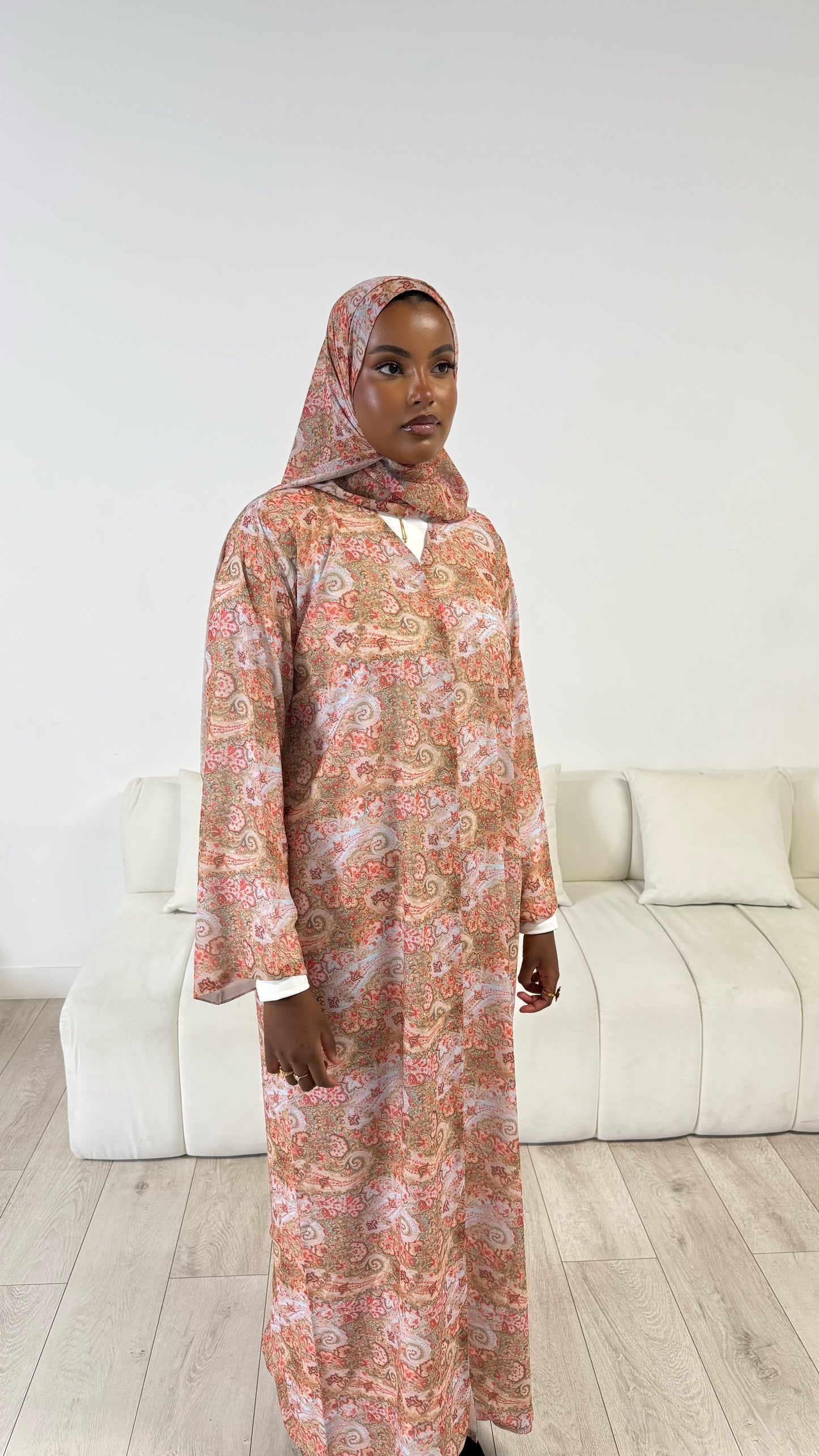 Paisley Printed Abaya