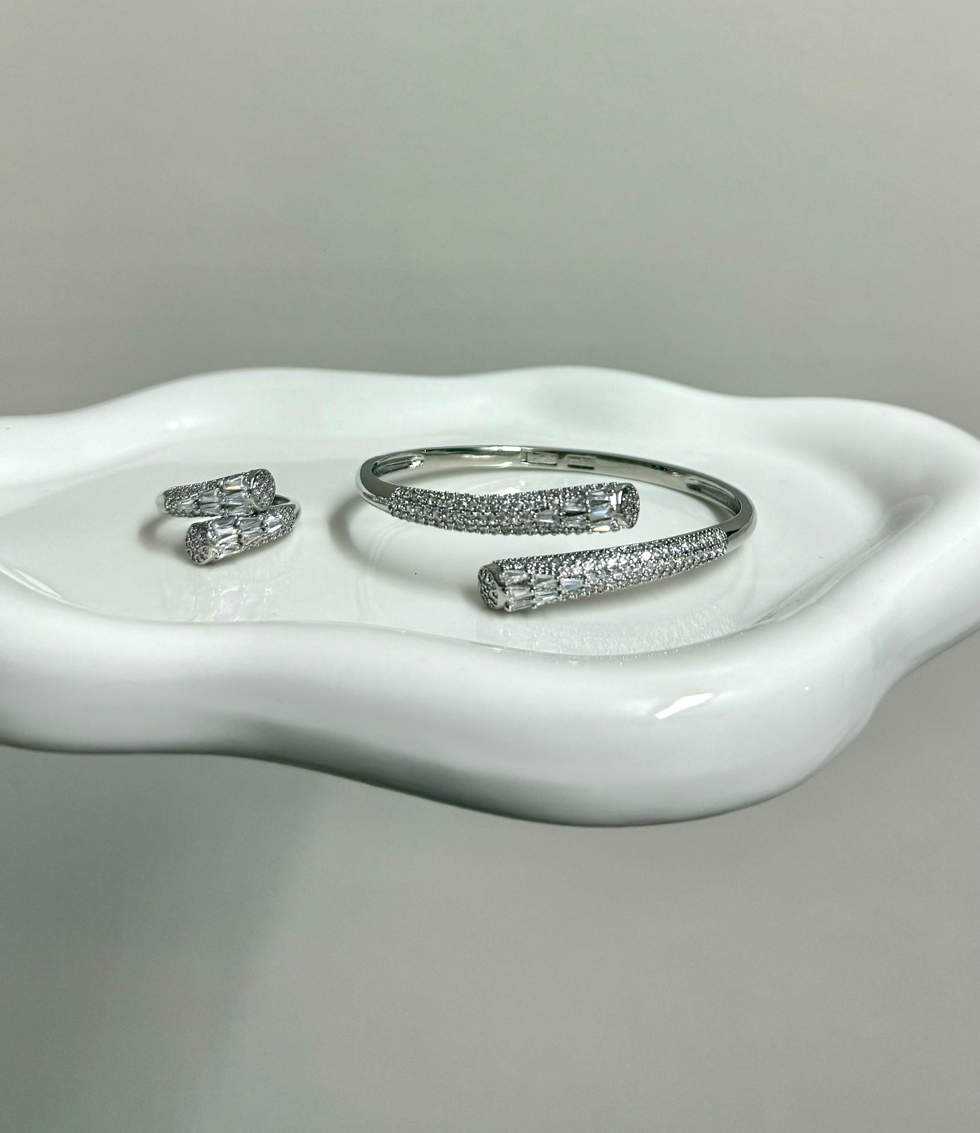 Bangle Bracelet & Ring Set