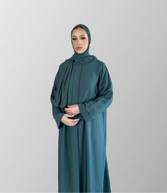 Closed Summer Abaya Teal