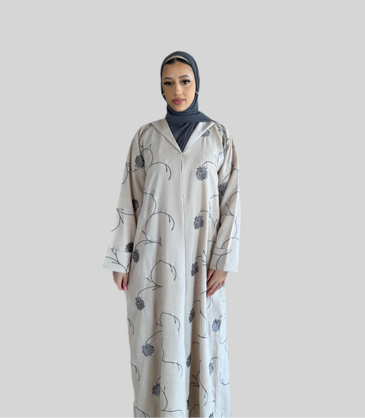 Embroidery Summer Abaya Dahlia
