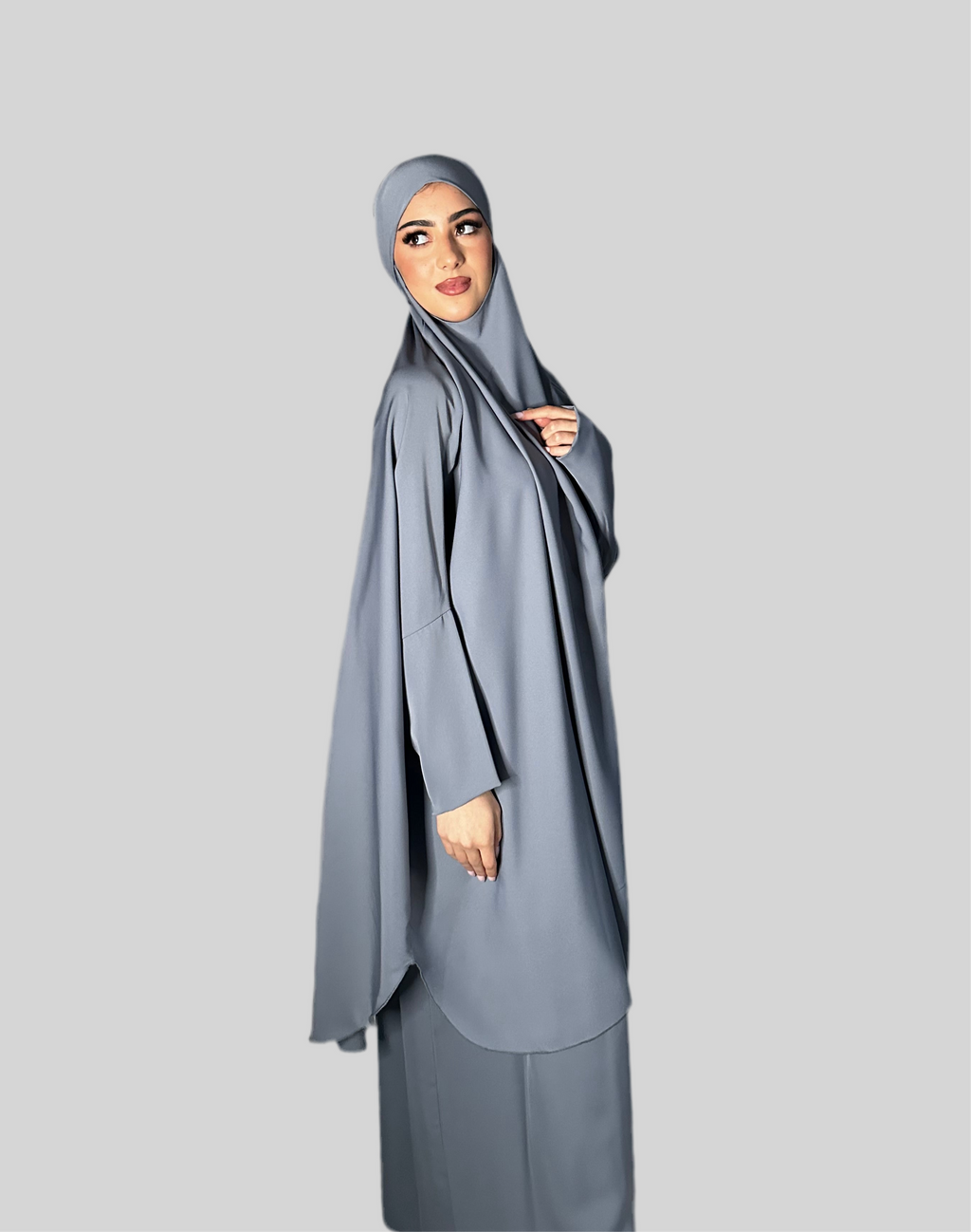 Jilbab Grey
