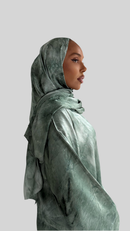 Premium Printed Abaya Emerald