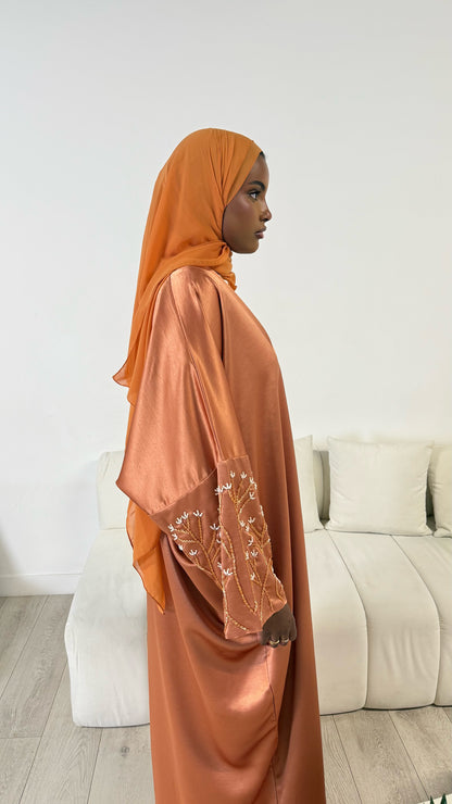 Embellished Abaya Burnt Bronze