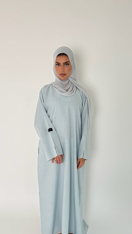 Closed Linen Abaya Dalia
