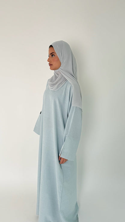 Closed Linen Abaya Dalia