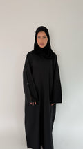 Closed Linen Abaya Maira