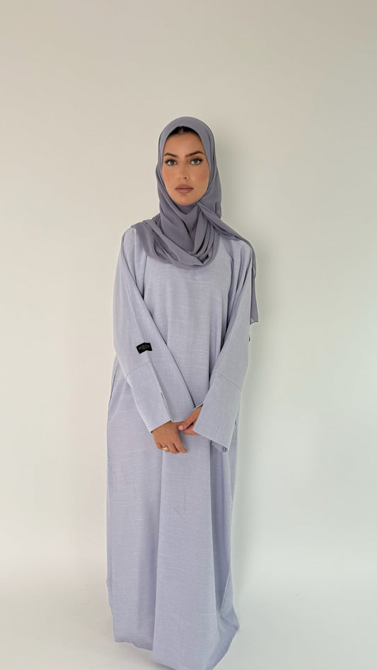 Closed Linen Abaya Liya