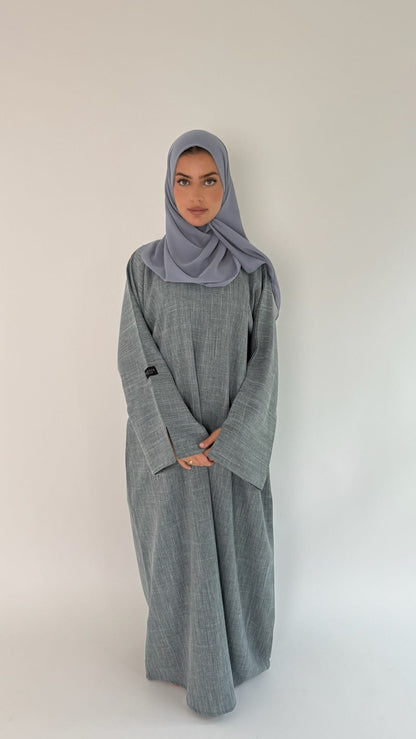 Closed Linen Abaya Ria