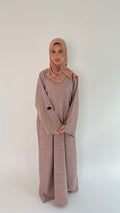 Closed Linen Abaya Afia