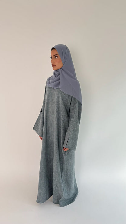 Closed Linen Abaya Ria